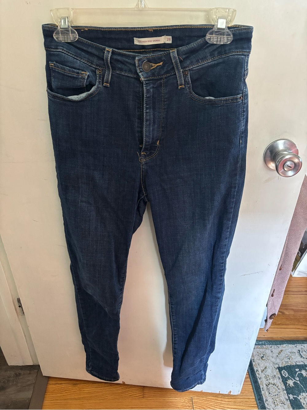 Levi's Dark Blue Women's 721 High Rise Skinny Jeans